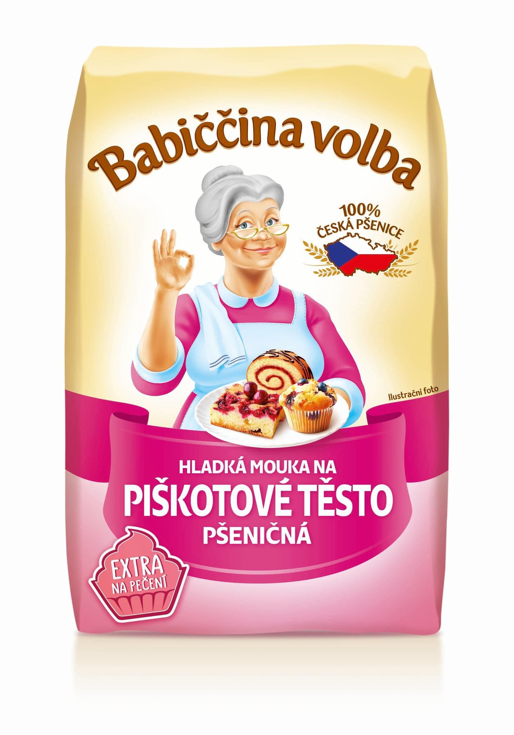 Babiččina volba Hladká mouka dortová pšeničná 1 kg