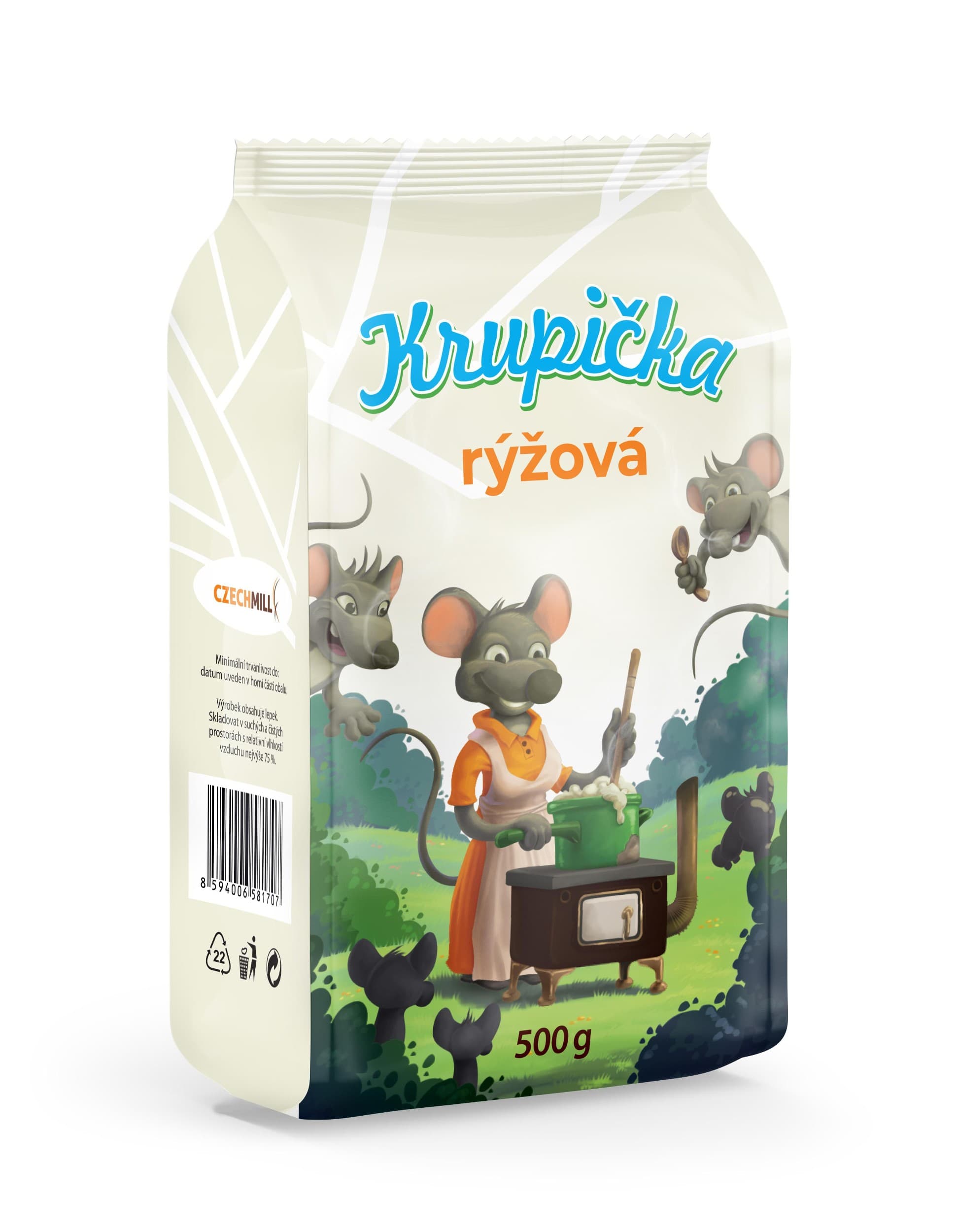 Český mlynář Rýžová krupička 500g