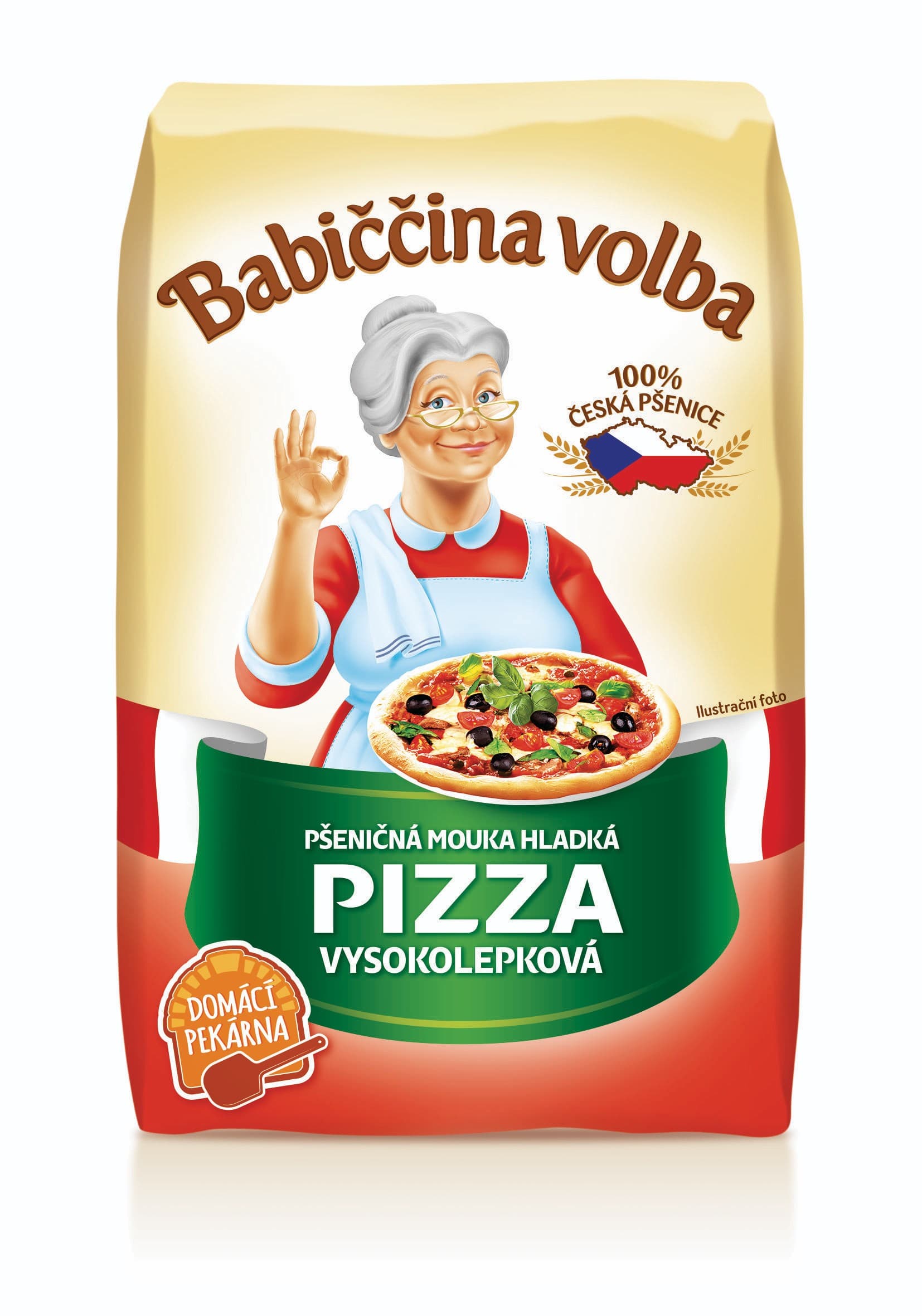 Babiččina volba hladká Pizza 1kg