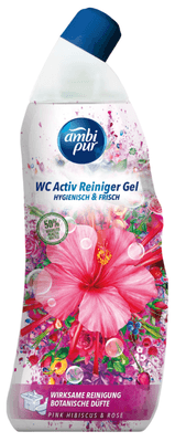 Ambi Pur WC Active gel Růžový ibišek & Růže 750.0 ml