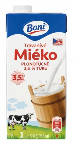 Trvanlivé mléko Boni plnotučné 3,5% 1l