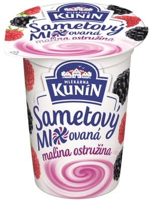 Mlékárna Kunín Sametový jogurt malina ostružina