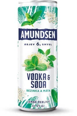 Amundsen Vodka & Soda Bezinka a Máta (6%) 250.0 ml