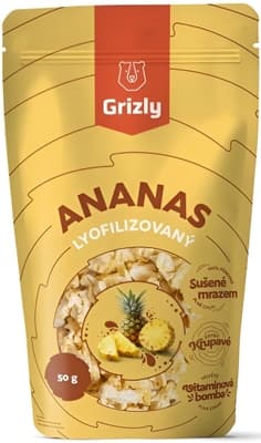 GRIZLY Ananas lyofilizovaný