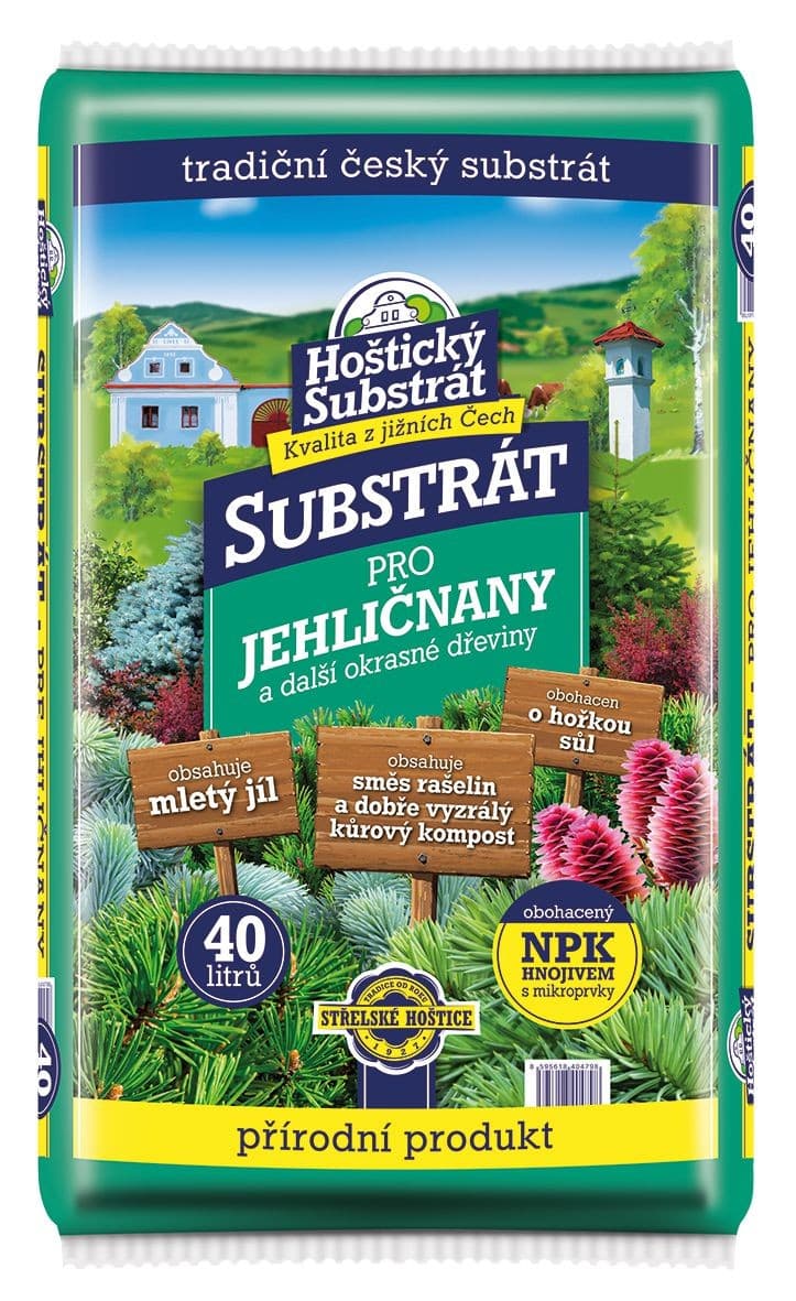 Hoštický substrát Substrát pro jehličnany 40 l