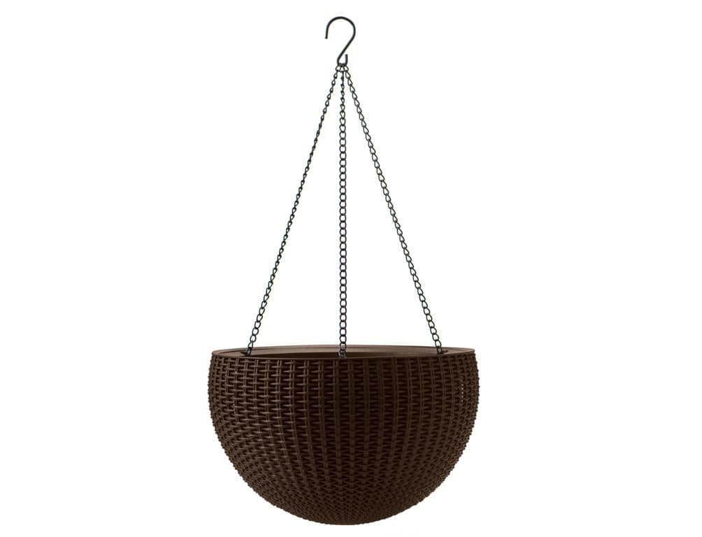 Obal na květník SPHERE PLANTER závěsný hnědý d35x22cm 1 ks