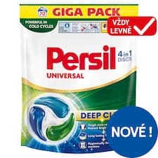 Persil Discs 4in1 Deep Clean Universal předdávkovaný prací prostředek 70 praní 70 x 16,5g (1155g)