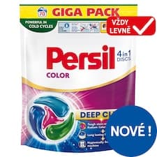 Persil Discs 4in1 Deep Clean Color předdávkovaný prací prostředek 70 praní 70 x 16,5g (1155g)
