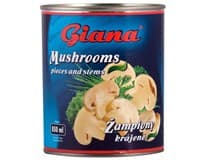 Giana Žampiony krájené 6 x 850 ml