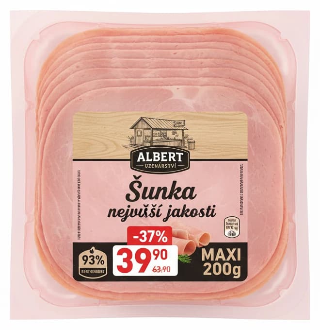 Albertovo uzenářství Šunka nejvyšší jakosti