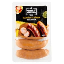 Grill Master Klobásy se sýrem 350g