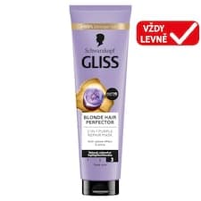 Schwarzkopf Gliss Blonde Hair Perfector 2 v 1 fialová regenerační maska 150ml