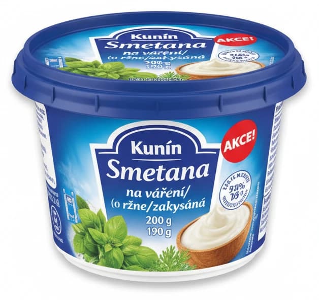 Kunín Smetana na vaření/zakysaná