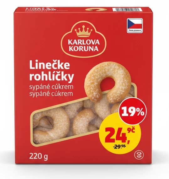 Linecké rohlíčky Karlova Koruna