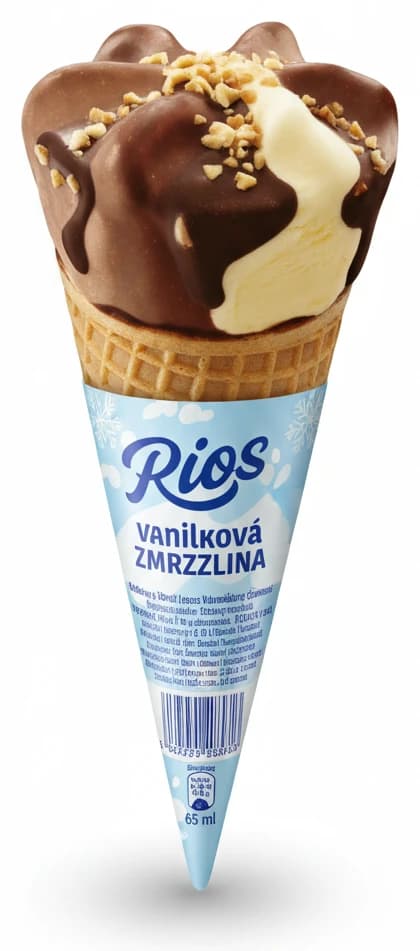 Trubička plněná vanilkovou zmrzlinou Wera Nova 65ml