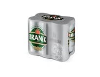 BRANÍK Světlý ležák pivo 11° 6 x 500 ml plech