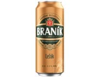 BRANÍK Světlý ležák pivo 12° 24 x 500 ml plech