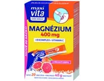 maxi vita Magnézium 400mg+ B komplex + Vitamin C 20 sáčků 40 g