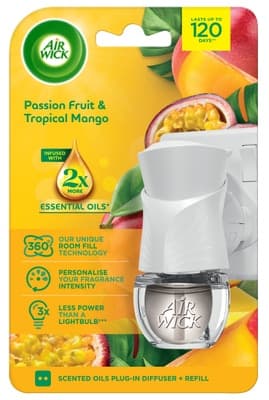 Air Wick Elektrický osvěžovač vzduchu – strojek a náplň – Maracuja a tropické mango