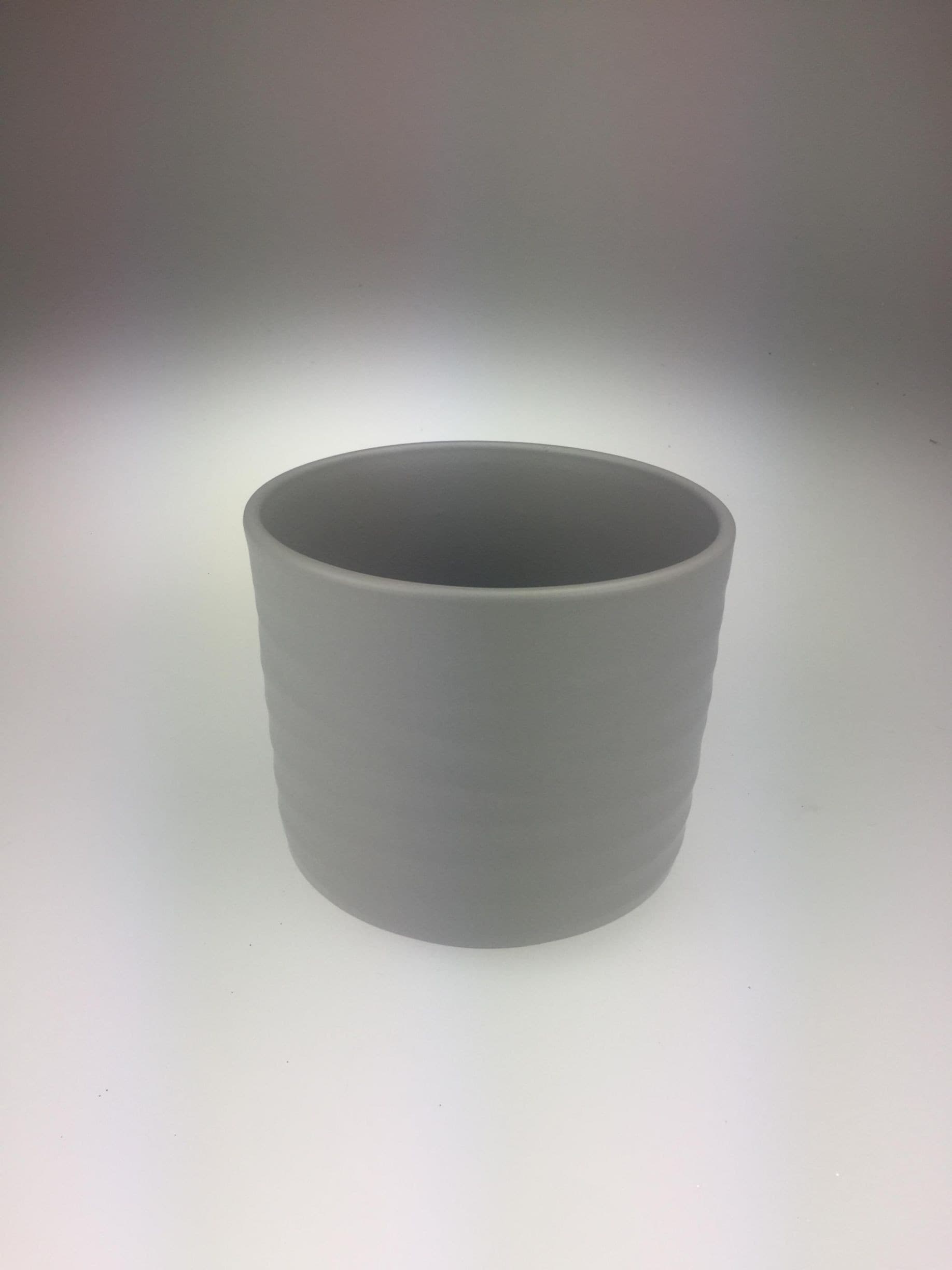 Obal keramický WAVE 14 cm šedý
