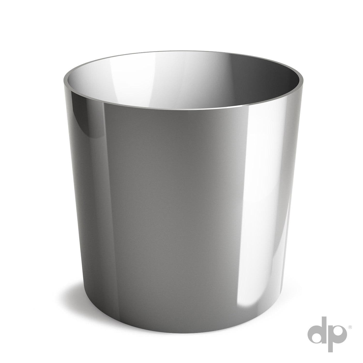 Obal plast CYLINDER pr.9 cm stříbrný