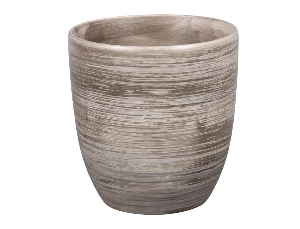 Obal na květník KODET GREY keramický šedý matný d16x16cm