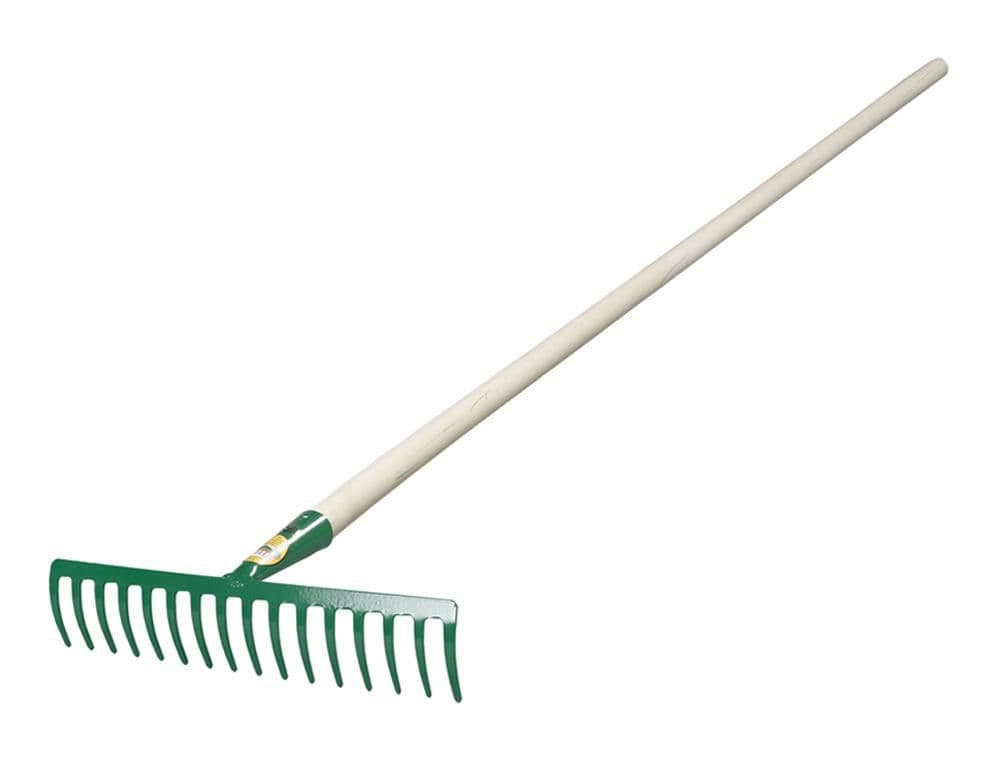 Hrábě 16 hrotů kovové s násadou 150cm