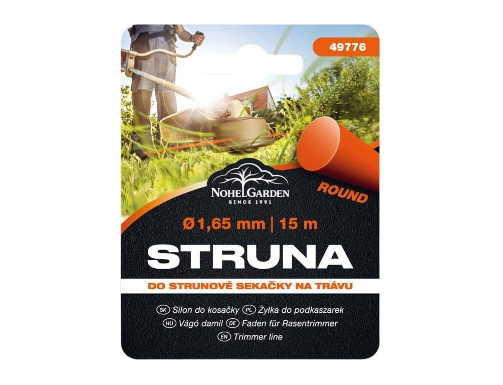 Struna do sekačky kulatá 1,65mmx15m