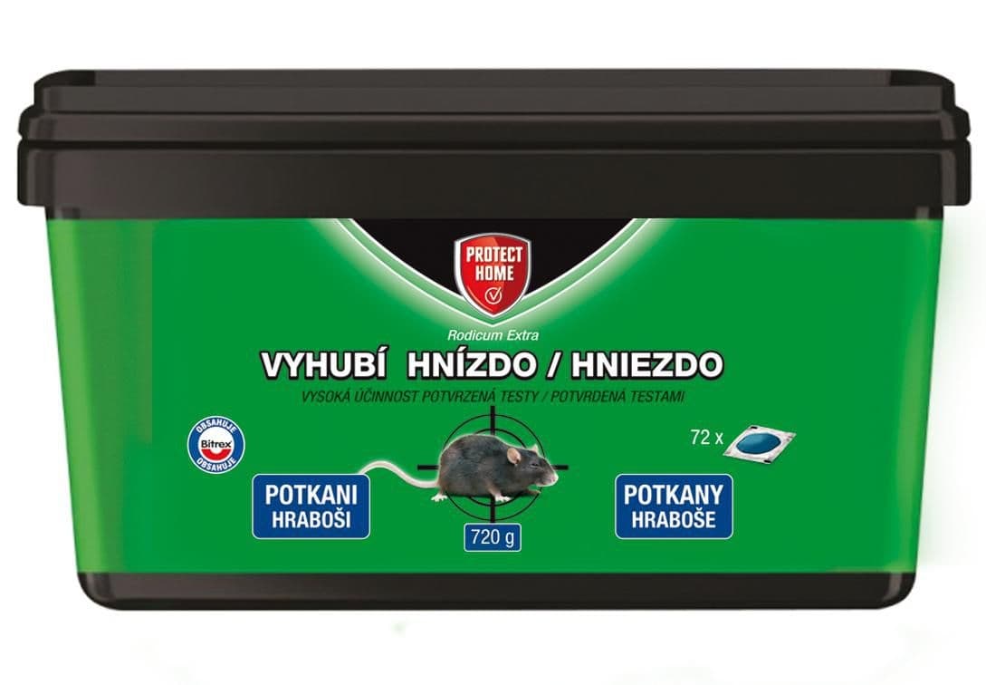 Rodenticid Rodicum Extra proti potkanům a hrabošům 720 g