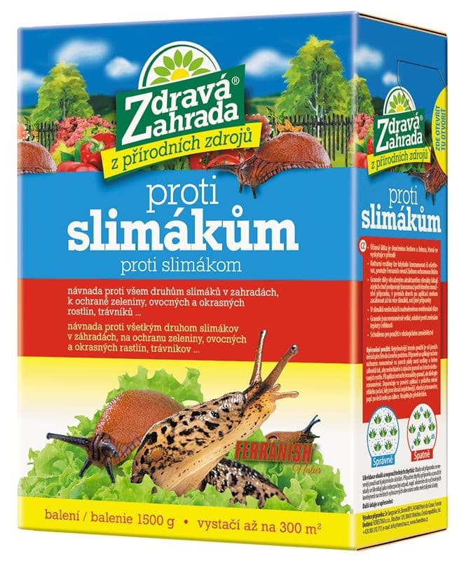 Zdravá zahrada Proti slimákům Ferranish Natur 1500 g