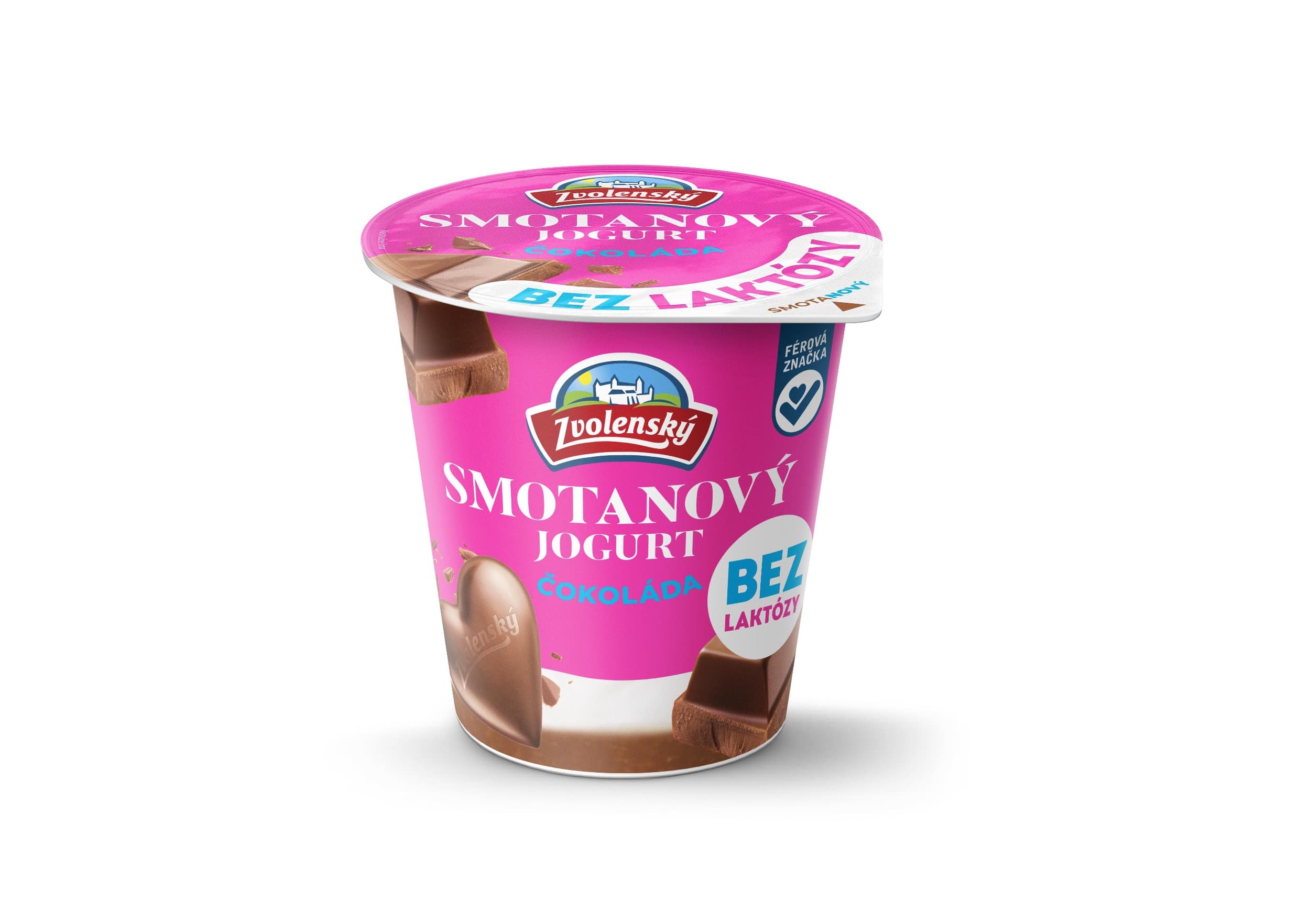 Zvolenský smetanový jogurt bez laktózy čokoláda 145g