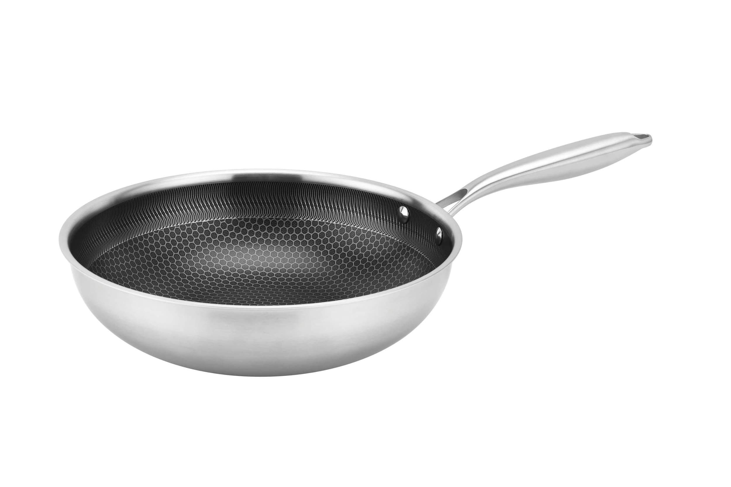 Kitchisimo Pánev WOK 28cm indukční dno nerez/ hlíník
