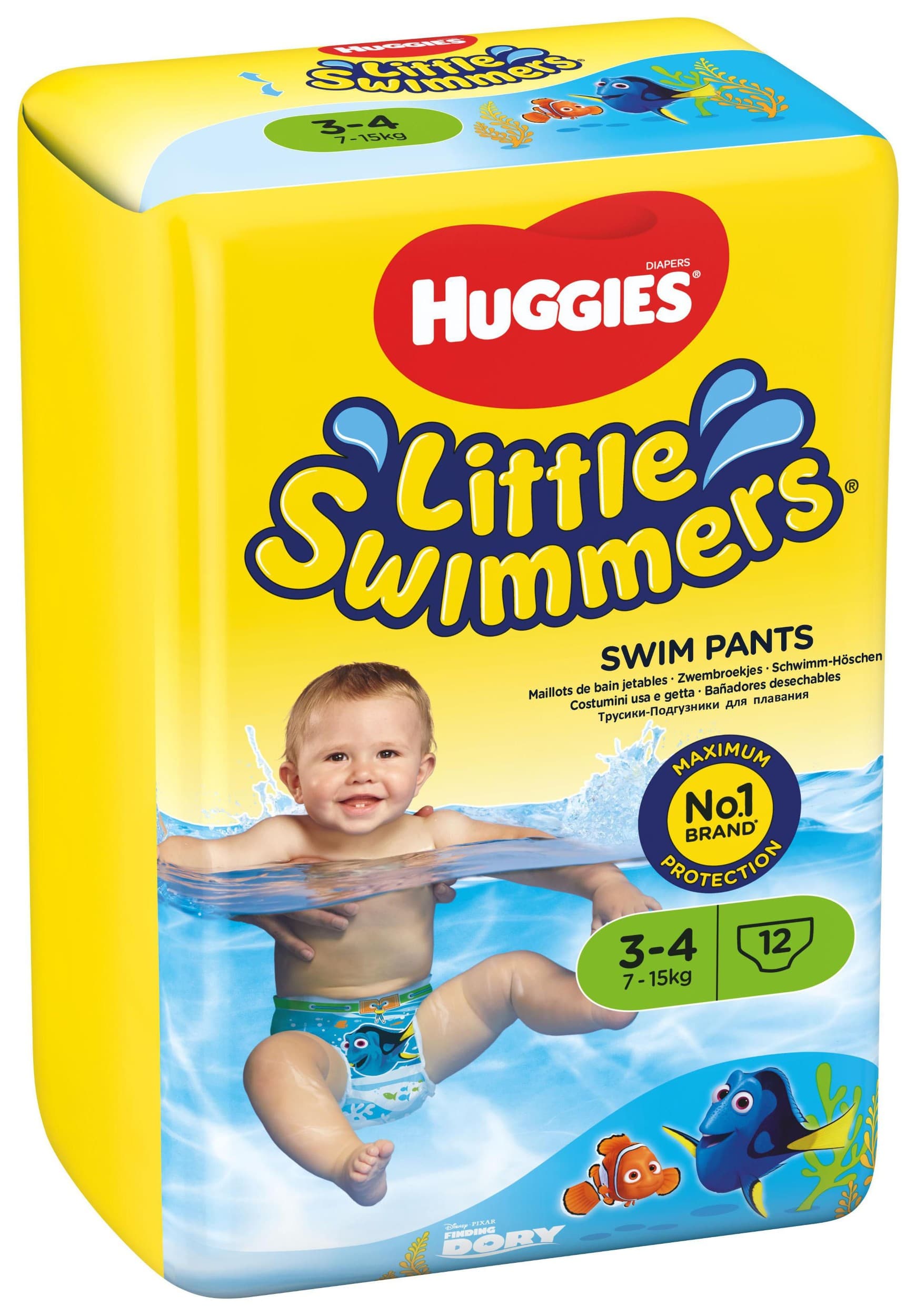 HUGGIES® Little Swimmers natahovací plenky na plavání 3-4 12ks