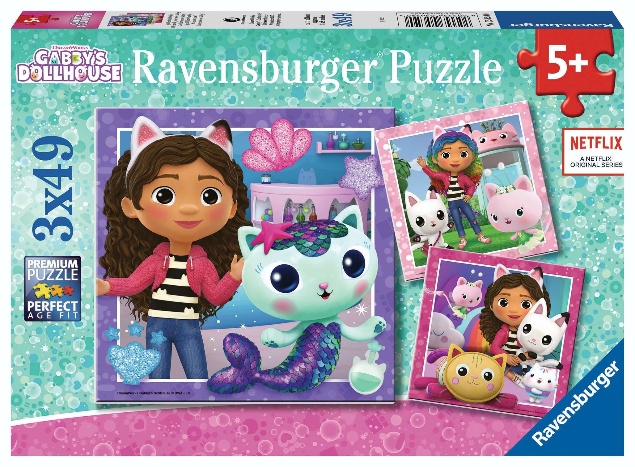 Ravensburger Puzzle 56590 Gabby's Dollhouse 3x49 dílků