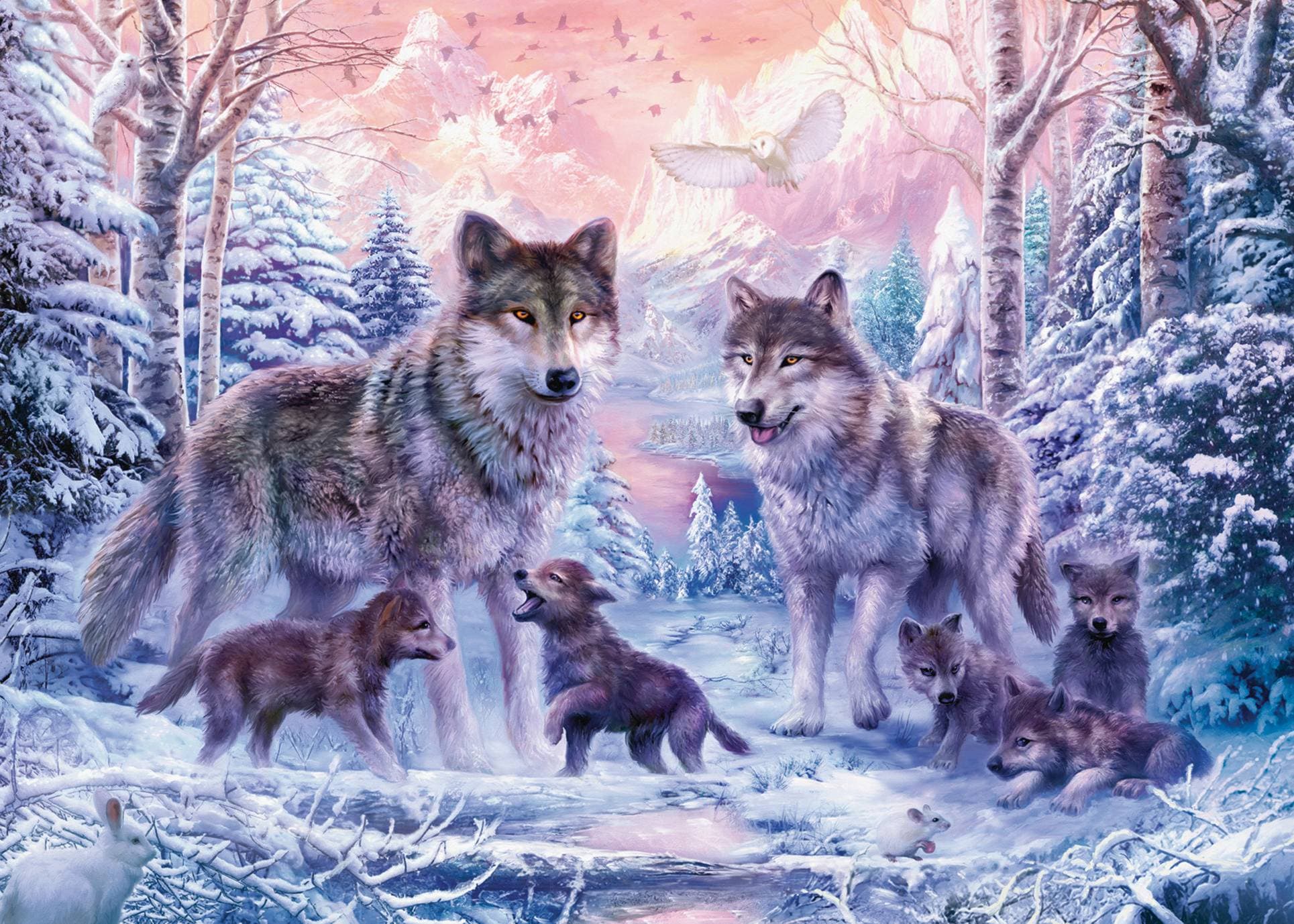 Ravensburger Puzzle 120006473 Arktičtí vlci 1000 dílků