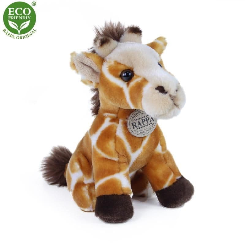 Rappa Plyšová žirafa sedící 18 cm ECO-Friendly