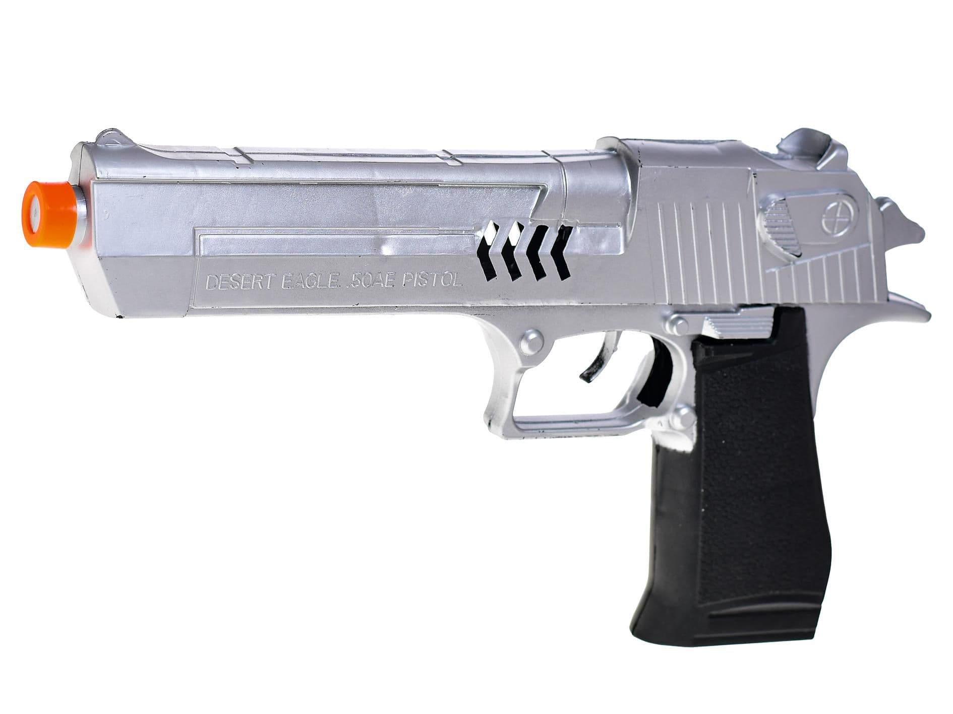 Pistole 26cm jiskřící na setrvačník na kartě