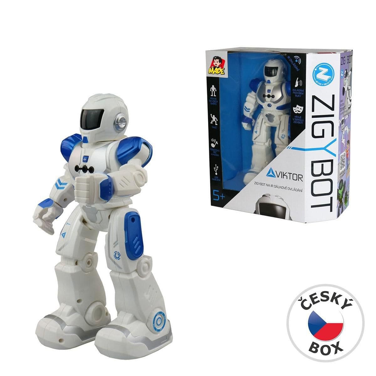MaDe Robot Zigy Bot Viktor na IR dálkové ovládání 27 cm