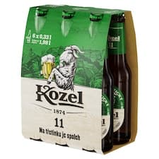 Velkopopovický Kozel 11 pivo ležák světlý 6 x 0,33l (1,98l)
