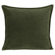F&F Home Green Cotton Velvet polštář 45 x 45 cm