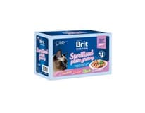 Brit Premium By Nature Kapsičky pro sterilizované kočky maso ve šťávě 12 x 85 g
