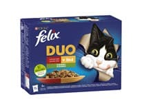Felix Fantastic DUO kapsičky pro kočky lahodný výběr v želé 12 x 85 g