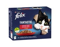 Felix Fantastic kapsičky pro kočky kuře, hovězí, králík, jehněčí v želé 12 x 85 g