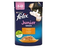 Felix Fantastic kapsičky pro kočky kuře v želé 26 x 85 g