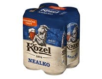 VELKOPOPOVICKÝ Kozel Pivo nealkoholické 4 x 500 ml plech