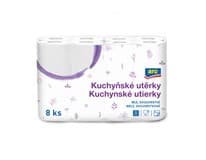 aro Kuchyňské utěrky 2vrstvé 11 m 8 ks