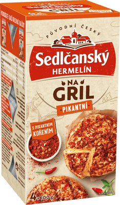 Sedlčanský Hermelín na gril pikantní (4x100g)