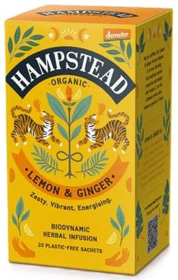 Hampstead Tea BIO citrónový čaj se zázvorem 20ks