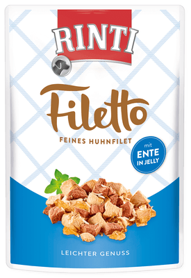 Rinti Filetto Adult kuře a kachna v želé, kapsička pro psy