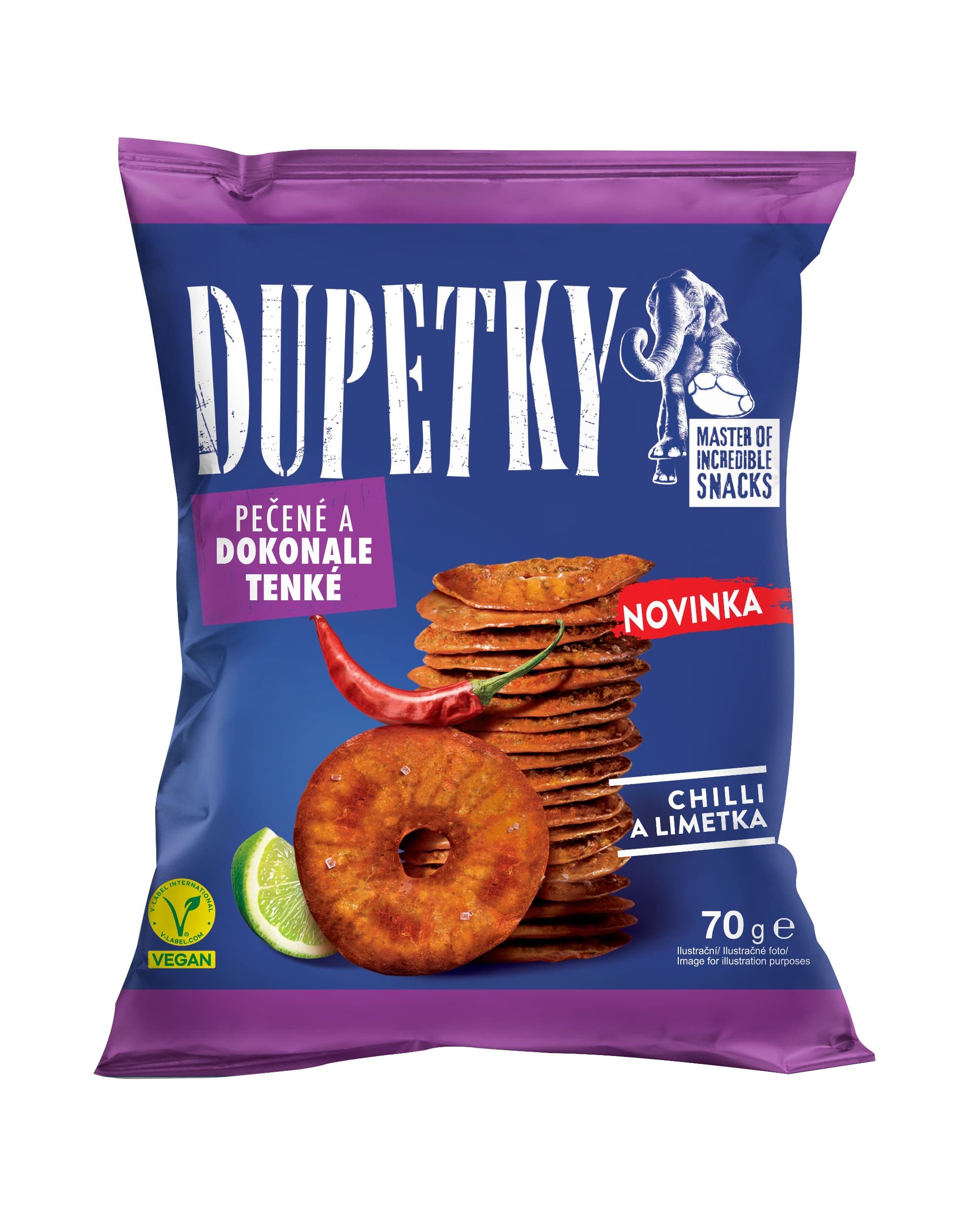 Dupetky pečené & chilli-limetka 70g